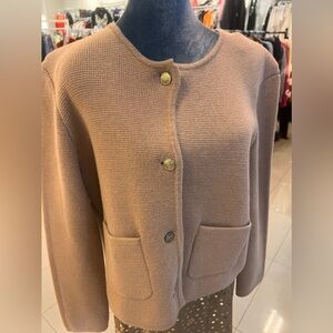 Tan Button-Up Cardigan Alex mill